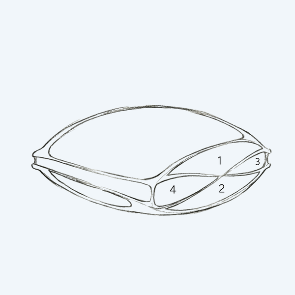 Goose Down Pillow ROYAL DREAM (4 chambers)